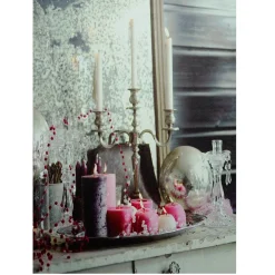 Led Lighted Regal Romance Candleabra Christmas Canvas Wall Art 15.75" X 12"