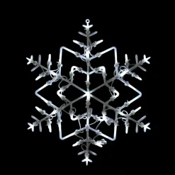 18" Led Lighted Snowflake Christmas Window Silhouette Decoration