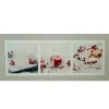 Led Winter Frost And Berry Burst Christmas Canvas Wall Art 11.75" X 27.5"