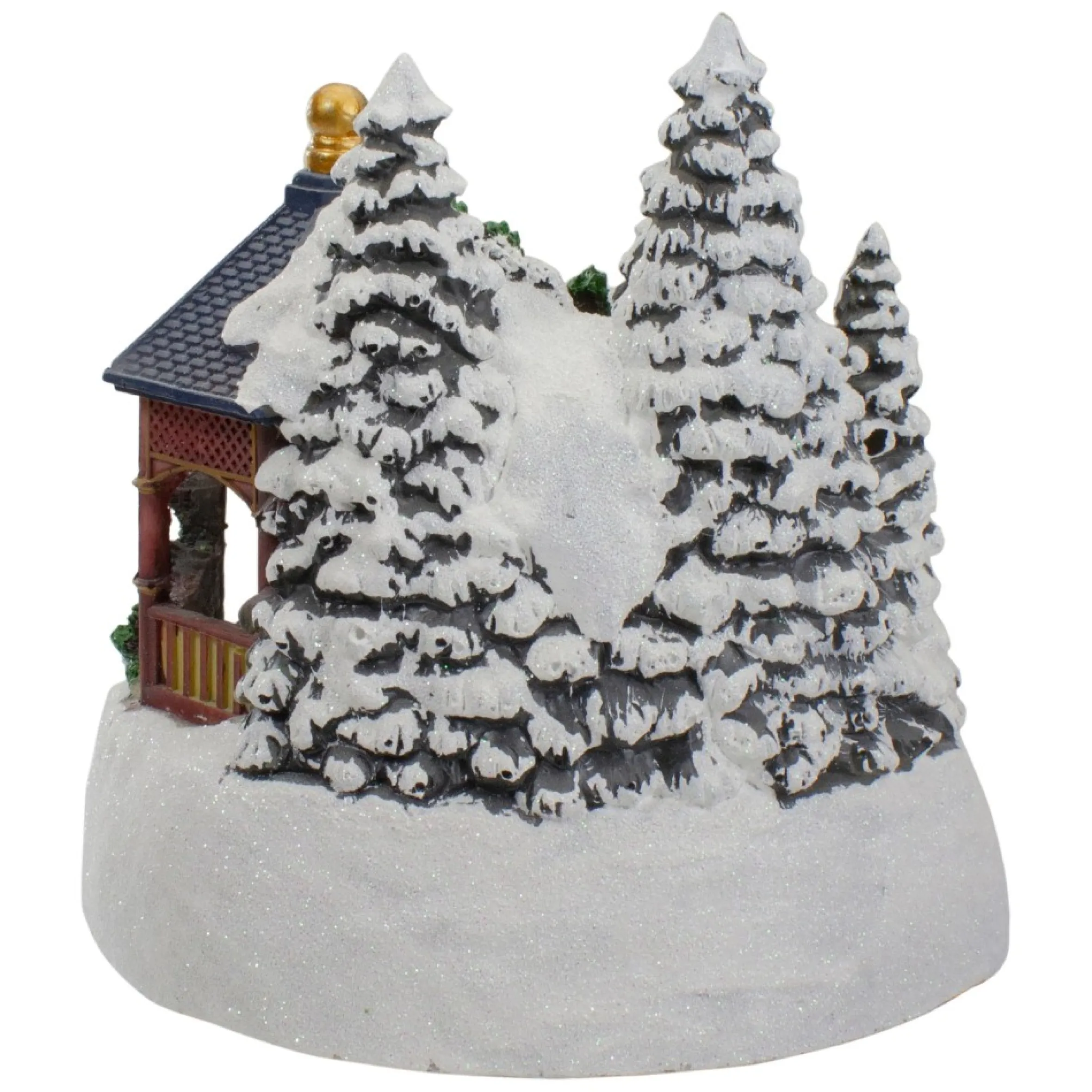 10" Lighted And Animated Christmas Scene With Santa Claus