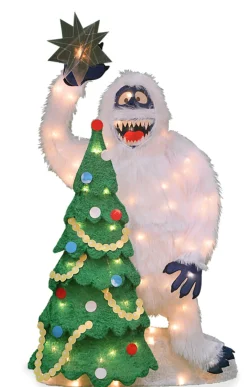 32" Lighted Bumble Topping The Tree Christmas Outdoor Yard Decoration