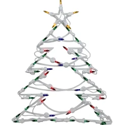 18" Lighted Christmas Tree Window Silhouette