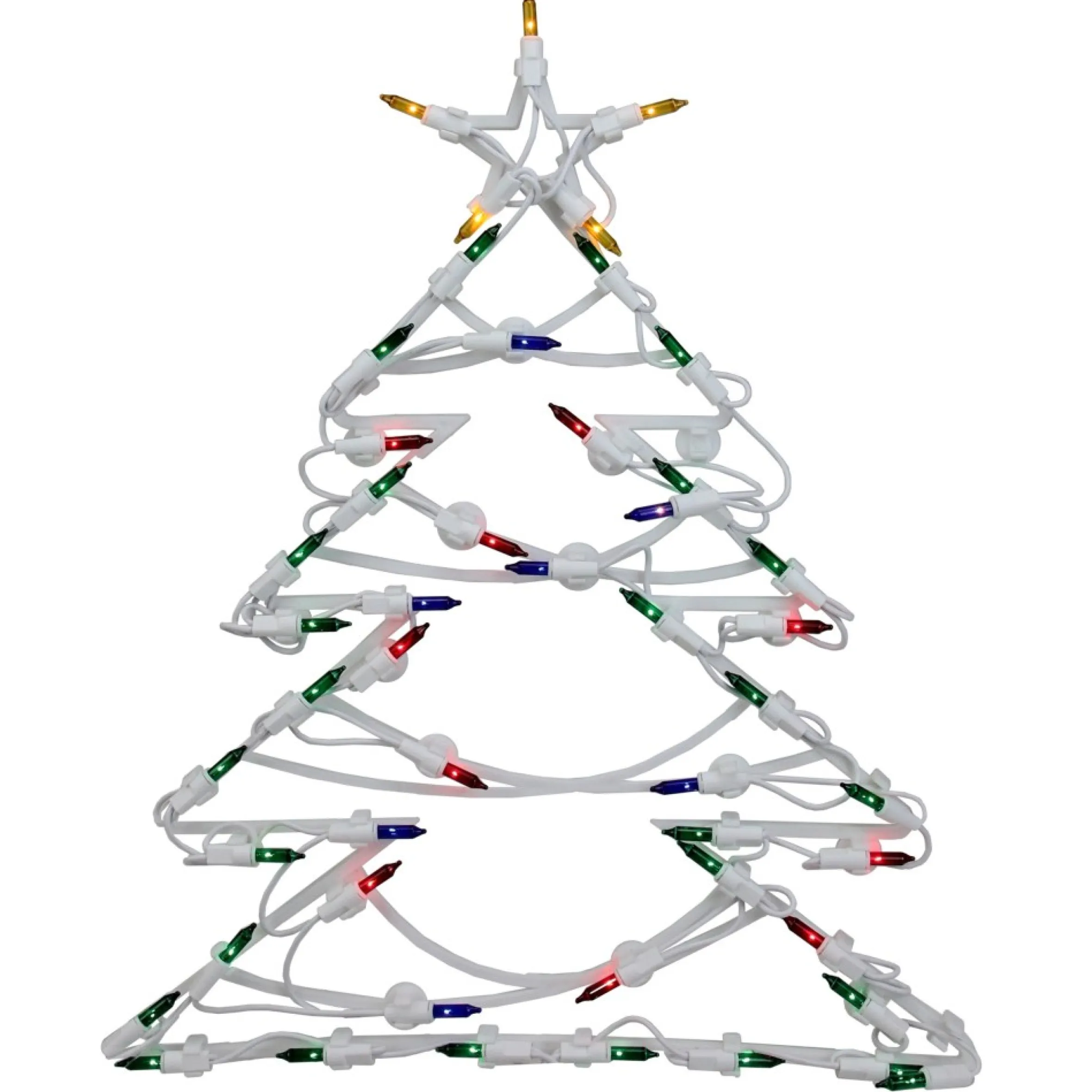 18" Lighted Christmas Tree Window Silhouette