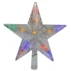 9.5" Lighted Color Changing 5 Point Star Tree Topper - White And Blue Led Lights