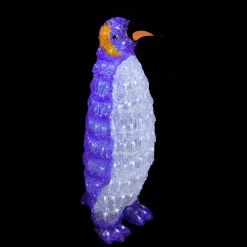 26" Lighted Commercial Grade Acrylic Penguin Christmas Display Decoration