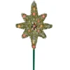 21" Lighted Gold Star Of Bethlehem Christmas Tree Topper - Multicolor Lights
