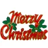 16.5" Lighted 'Merry Christmas' Window Silhouette