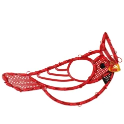 12.5" Lighted Red Cardinal Bird Christmas Window Silhouette