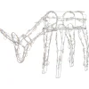 42" Lighted White Feeding Reindeer Outdoor Christmas Decoration
