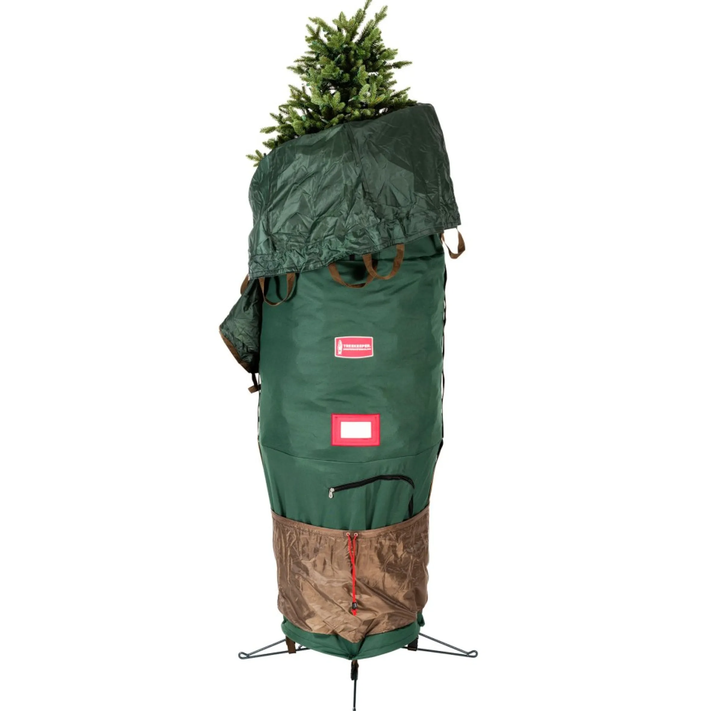 89" Medium Green Upright Christmas Tree Protective Storage Bag - For Artificial Trees