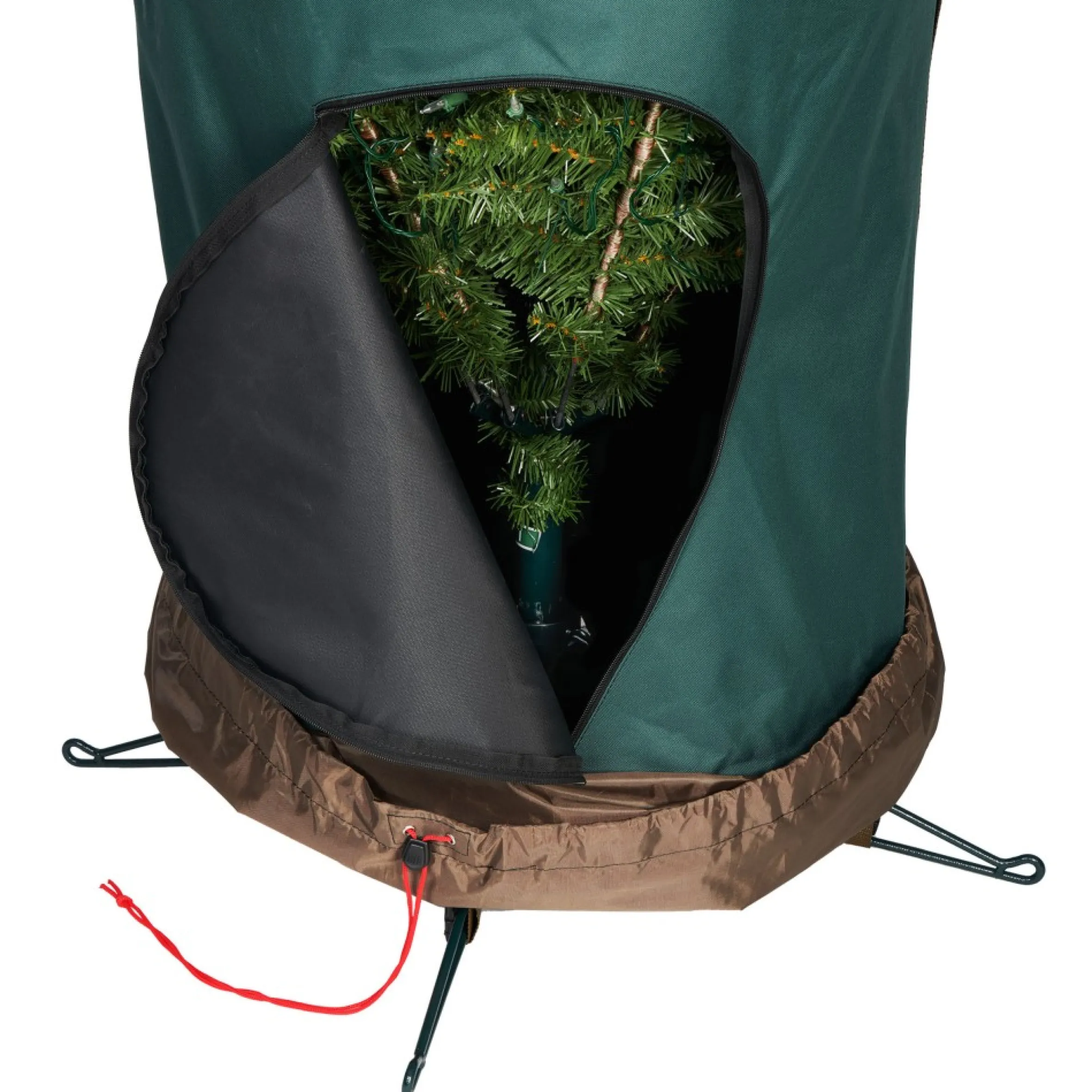 89" Medium Green Upright Christmas Tree Protective Storage Bag - For Artificial Trees