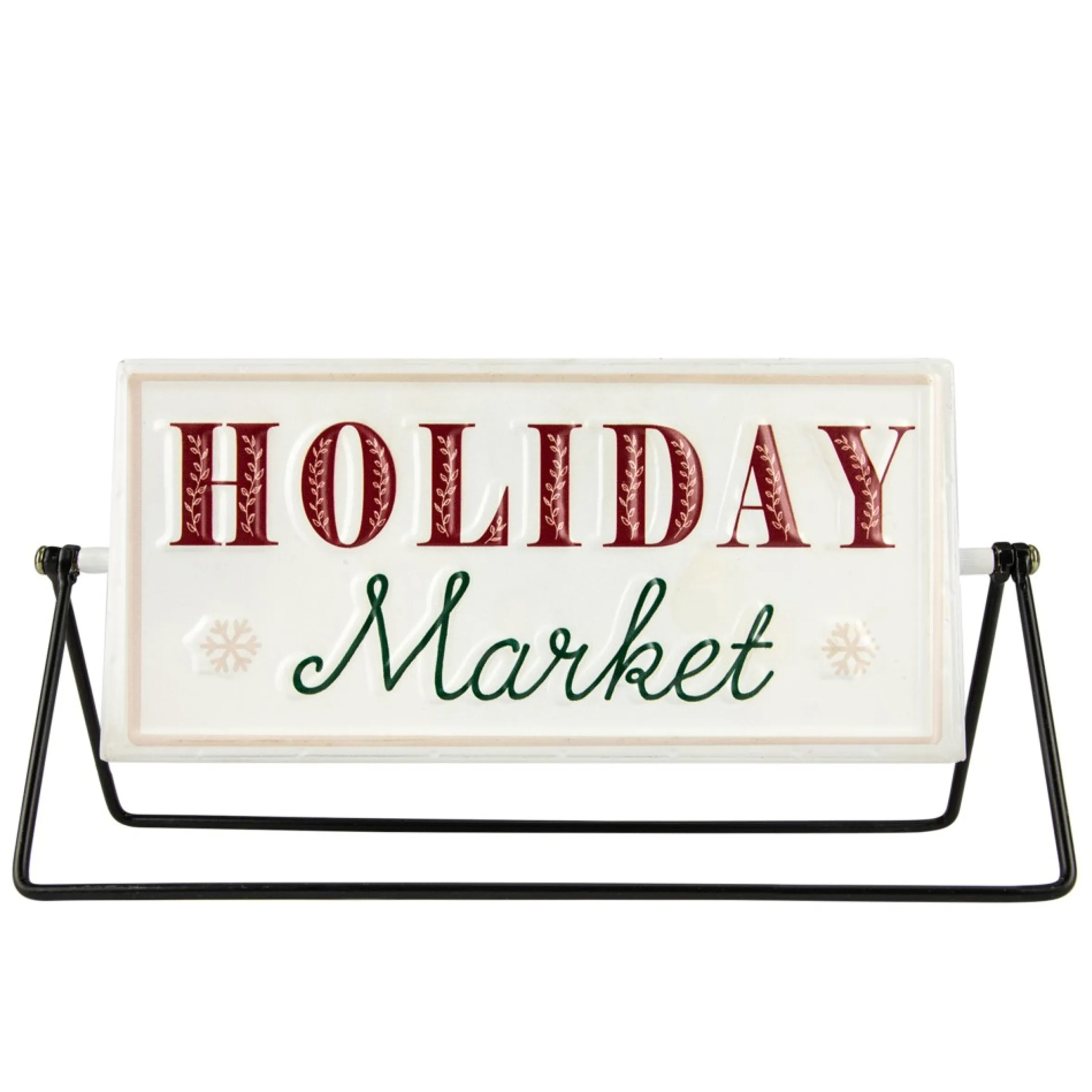 10.25" Merry Christmas/Holiday Market Reversible Tabletop Sign
