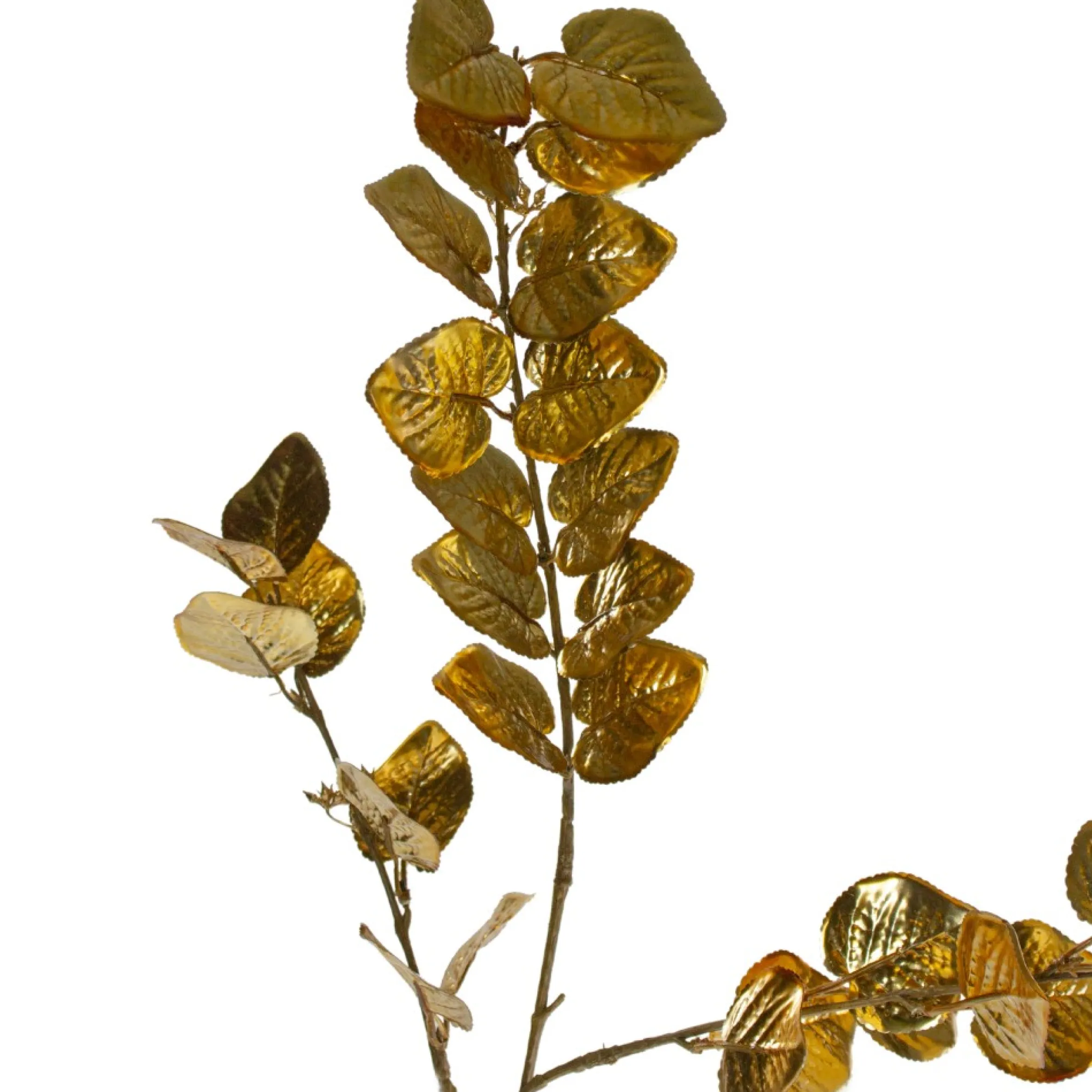34" Metallic Gold Artificial Eucalyptus Spray
