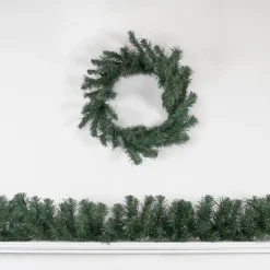 Mini Two-Tone Whitewood Pine Artificial Christmas Wreath, 10-Inch, Unlit