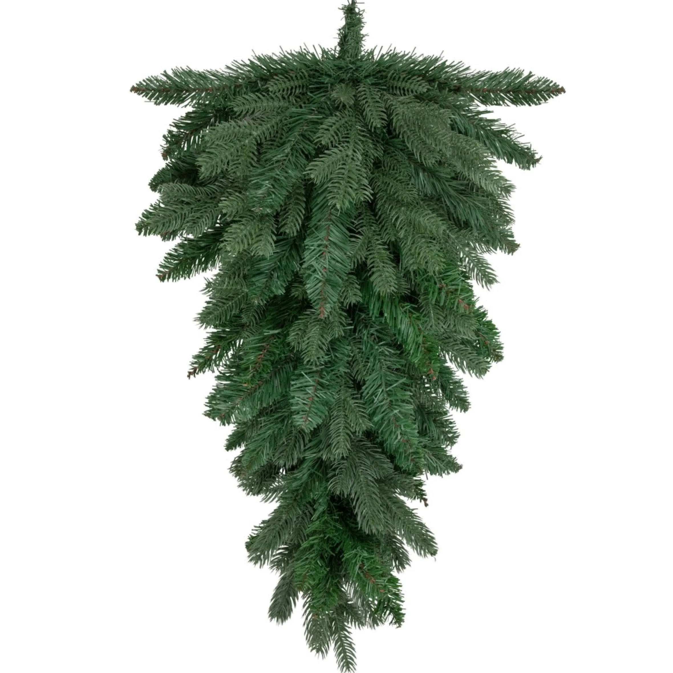 32" Mixed Pine Artificial Christmas Teardrop Swag - Unlit