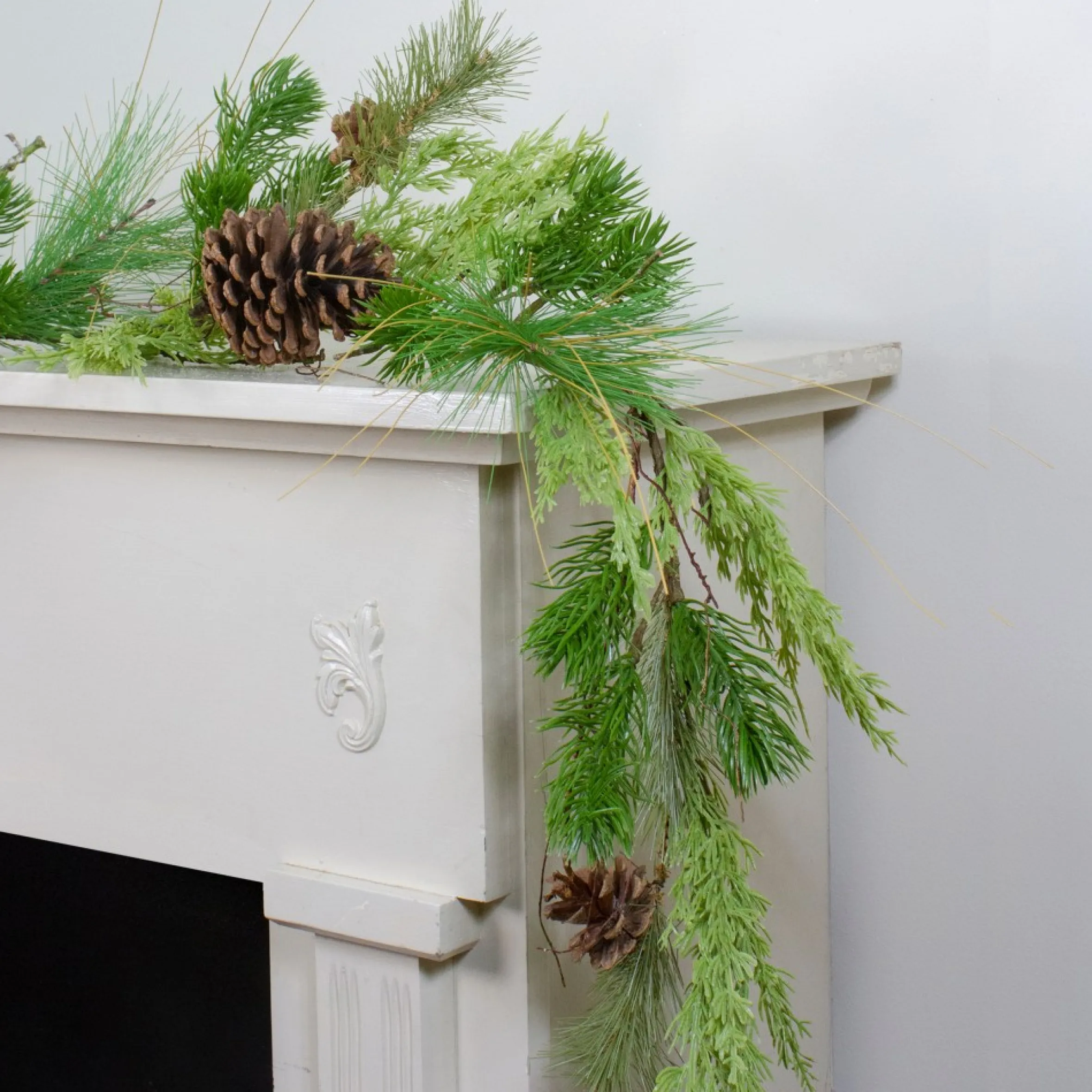 5' Mixed Pine With Pine Cones Artificial Christmas Garland - Unlit