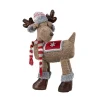 21" Moose With Hunters Hat Christmas Plush Figure