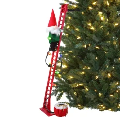Mr. Christmas Animated And Musical Climbing Gnome With Light Strand Decoration