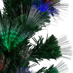 24" Multi-Function Coloring Changing Fiber Optic Artificial Pine Christmas Wreath