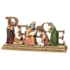 12" Nativity Scene "Peace" Figurine Christmas Tabletop Decor