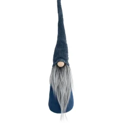 19" Navy Blue Standing Christmas Gnome Tabletop Decoration