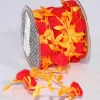 Orange Leaves With Pom Pom Party Garland 0.75" X 22 Yards