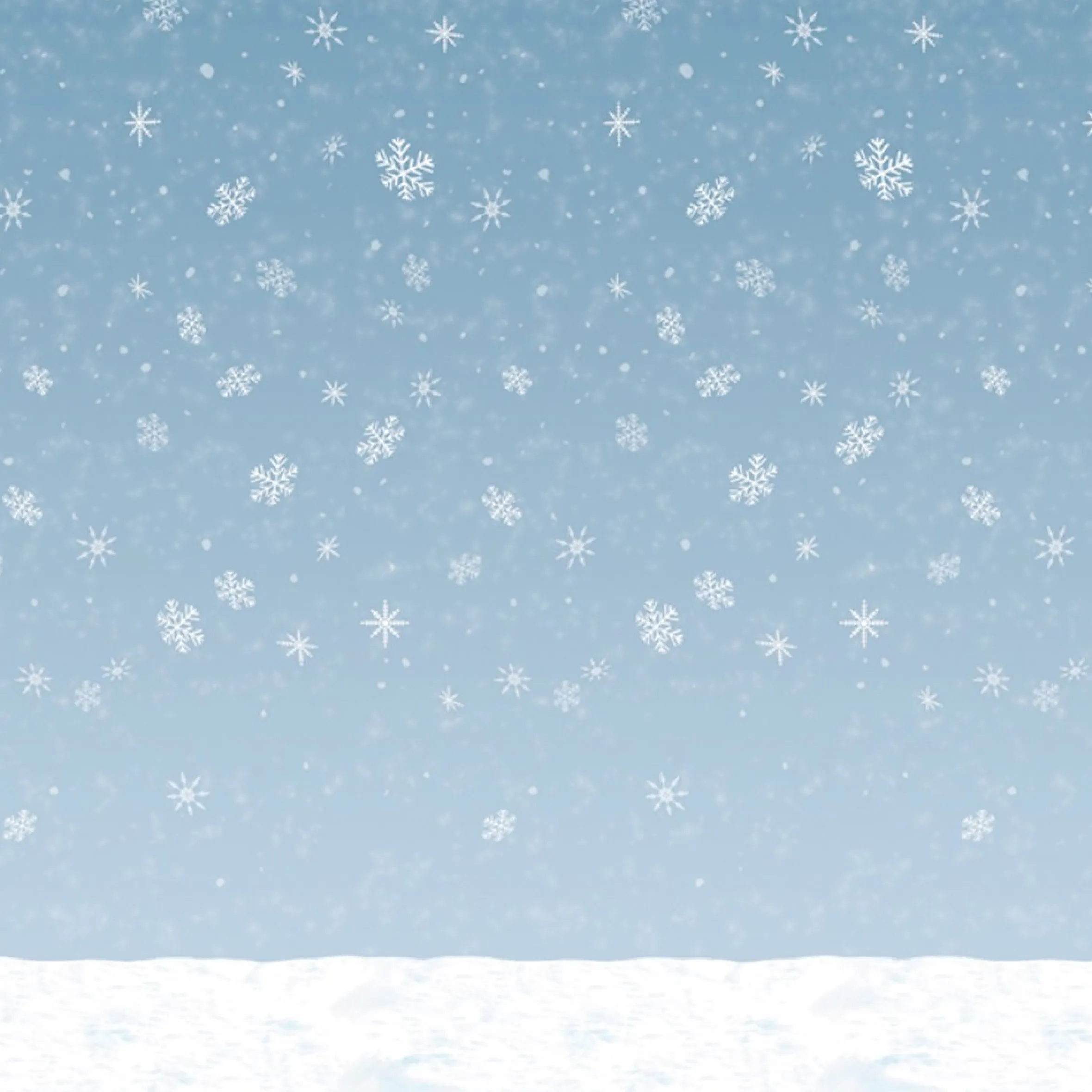 Pack Of 6 Christmas Holiday Decorative Winter Sky Backdrop 4' X 30'