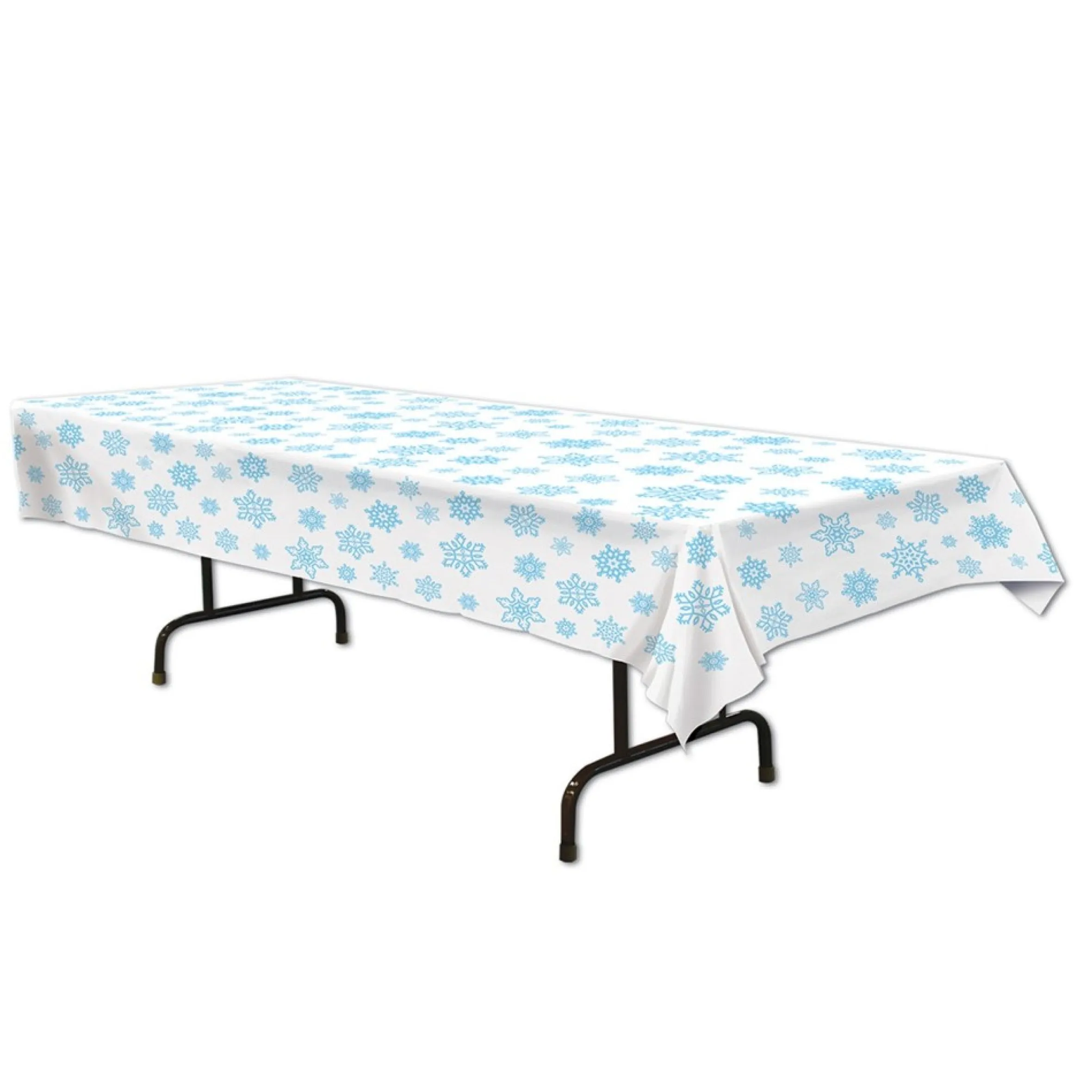 Pack Of 12 Christmas Snowflake Rectangular Tablecover 54" X 108"