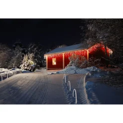 Pack Of 3 Clear Lighted Christmas Arch Pathway Markers 20"