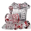Pack Of 4 Icy Crystal Animated Decorative Train Candy Jars 7.3"