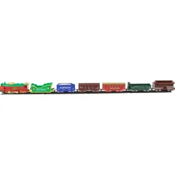23 Pc Battery Operated Lighted And Animated Classic Christmas Train Set With Oval Track