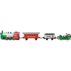 36 Pc Battery Operated Lighted And Animated Train Set With Raised Track And Sound
