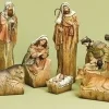 9-Piece Inspirational Religious Driftwood Nativity Scene Christmas Decoration