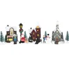 10-Piece Led Lighted Houses And Trees Christmas Village Display Set
