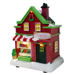 11-Piece Led Lighted Theater And Shops Christmas Village Display Set