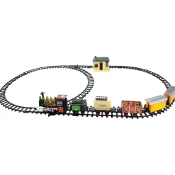 18-Piece Lighted And Animated Continental Express Train Set With Sound