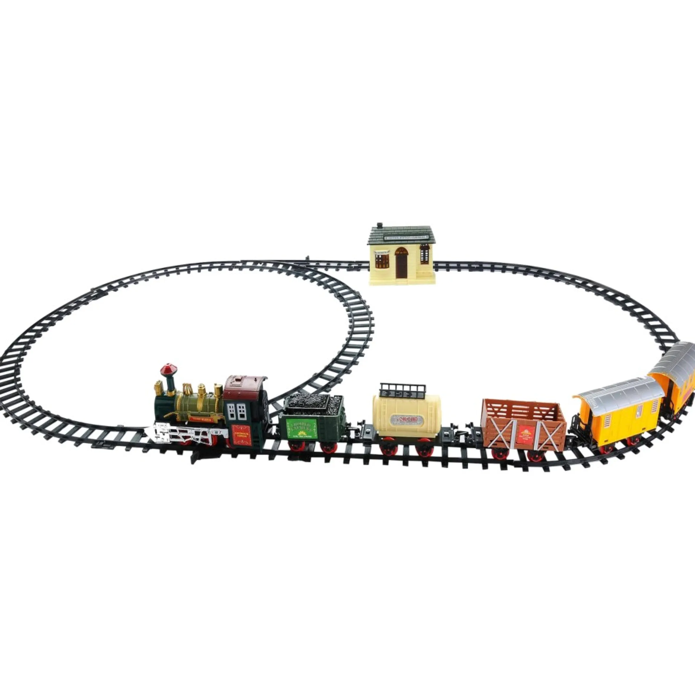 18-Piece Lighted And Animated Continental Express Train Set With Sound