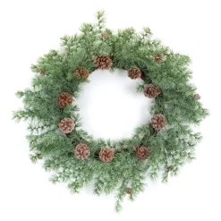 Pine With Pinecone Artificial Christmas Wreath, 24-Inch, Unlit