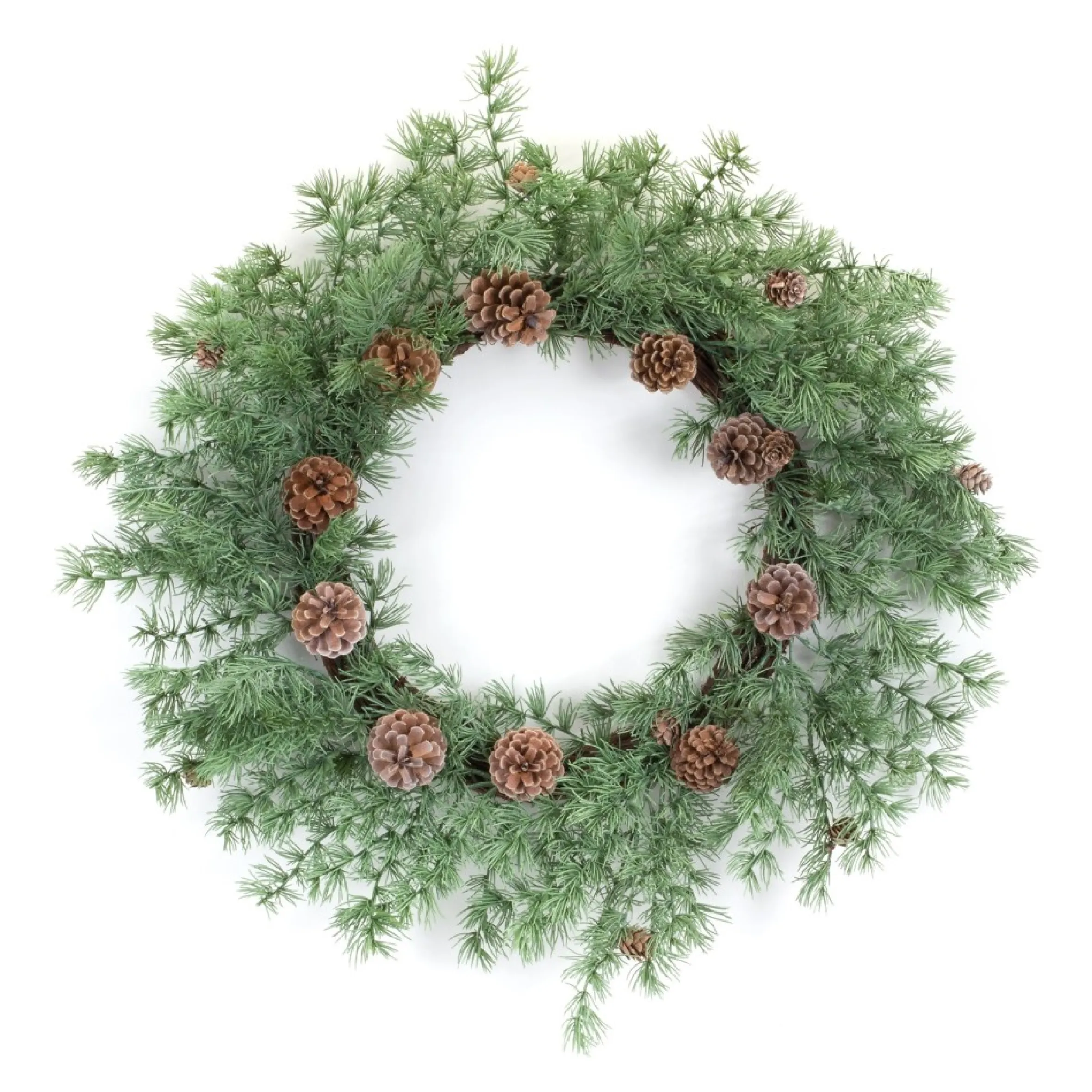 Pine With Pinecone Artificial Christmas Wreath, 24-Inch, Unlit
