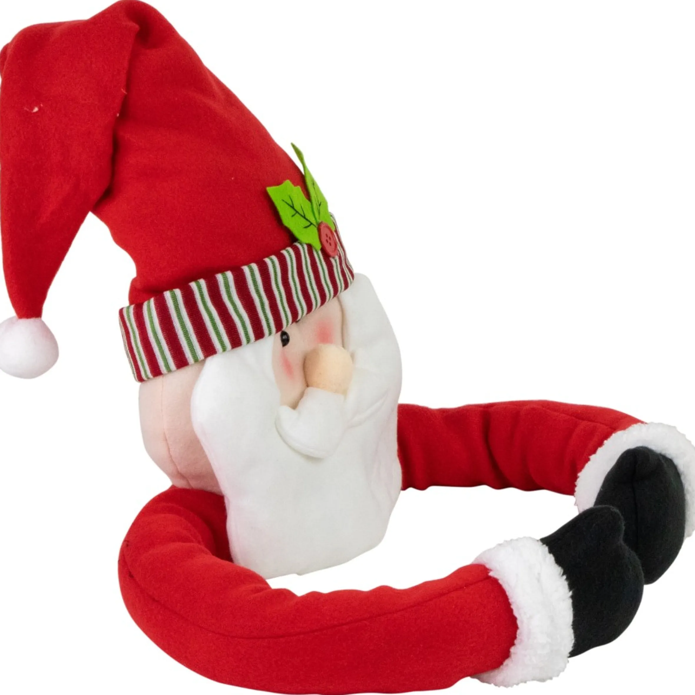 27" Plush Santa Claus Christmas Tree Topper, Unlit