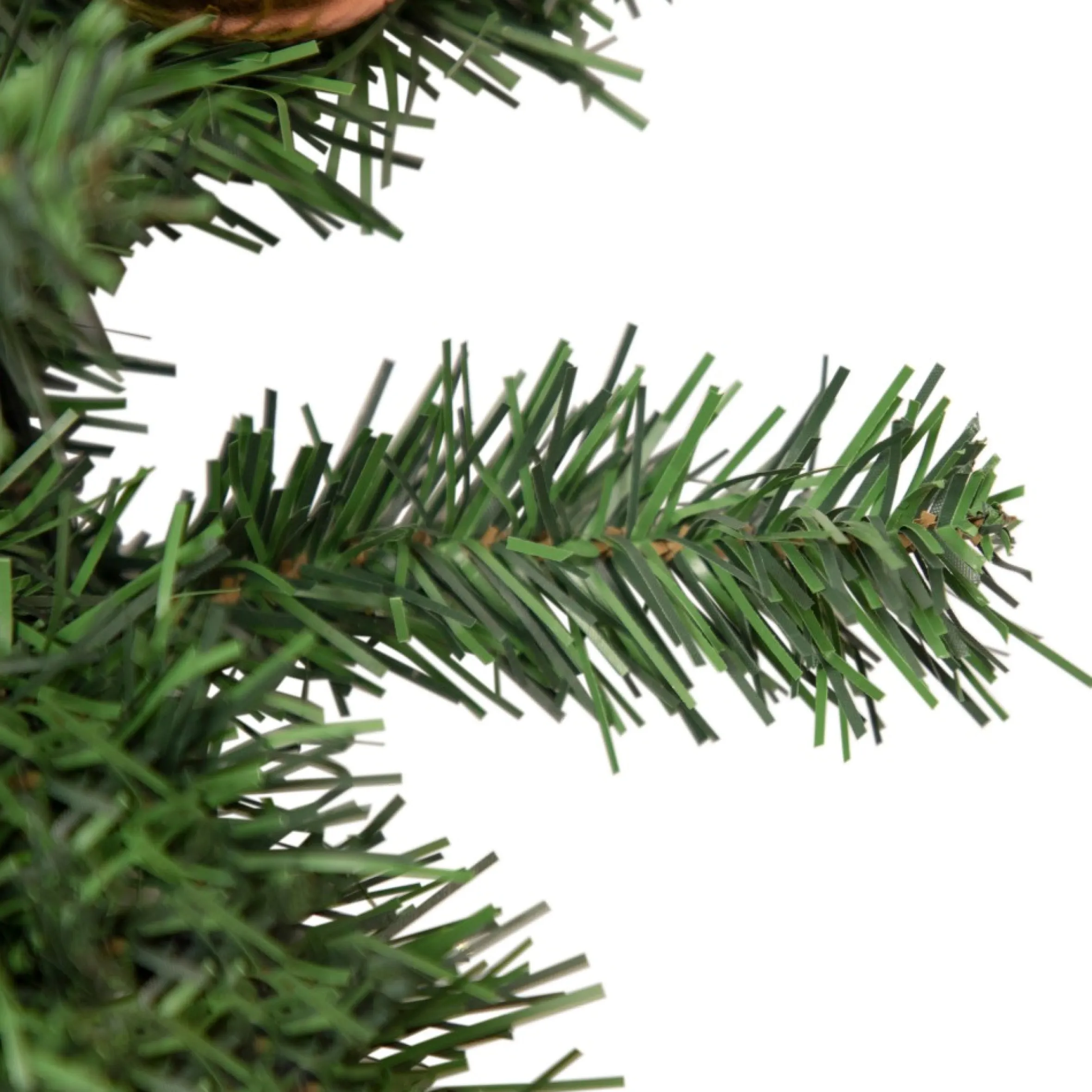 Pre-Decorated Ball Ornaments And Bow Artificial Christmas Wreath, 24-Inch, Unlit