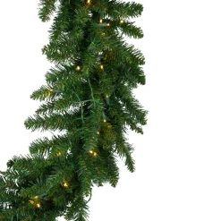 Pre-Lit Buffalo Fir Commercial Artificial Christmas Wreath, 6' - Warm White Lights
