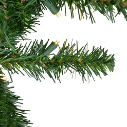 Pre-Lit Buffalo Fir Commercial Artificial Christmas Wreath - 5 Ft, Warm White Led Lights