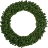 Pre-Lit Canadian Pine Artificial Christmas Wreath - 48-Inch, Clear Lights