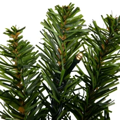 Pre-Lit Canadian Pine Artificial Christmas Wreath, 24-Inch, Clear Lights