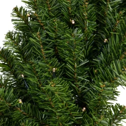 Pre-Lit Canadian Pine Artificial Christmas Wreath, 30-Inch, Clear Lights