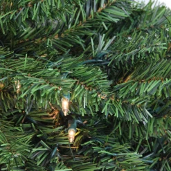 42" Pre-Lit Canadian Pine Artificial Christmas Teardrop Door Swag - Clear Lights