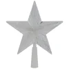 8" Pre-Lit Clear Crystal Star Christmas Tree Topper - Clear Led Lights