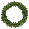 Pre-Lit Dakota Red Pine Commercial Artificial Christmas Wreath - 60-Inch, Warm White Led Lights