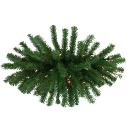 28" Pre-Lit Dorchester Pine Artificial Christmas Swag, Clear Lights